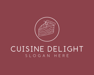 Cake Dessert Baker logo design