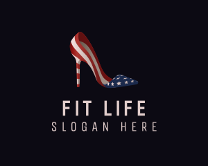 American Flag Stiletto Shoe logo