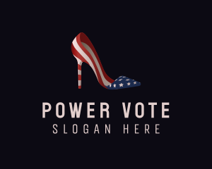 American Flag Stiletto Shoe logo