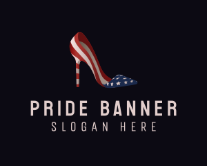 American Flag Stiletto Shoe logo