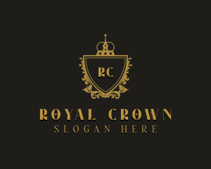 Royal Shield Crown logo design