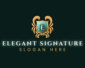 Elegant Royal Shield logo design