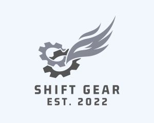 Industrial Gear Wings logo design