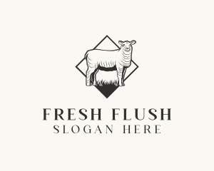 Sheep Lamb Farm logo design