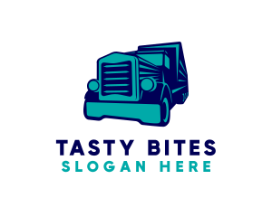 Logistics Transport Truck Logo