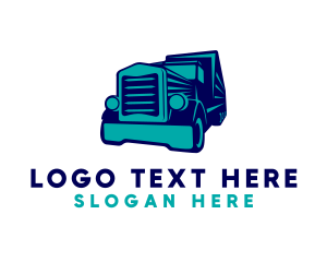 Truck - Logistics Transport Truck logo design