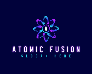 Modern Atom Laboratory logo design