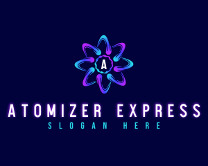 Modern Atom Laboratory logo design