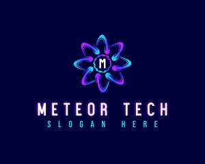 Modern Atom Laboratory logo design