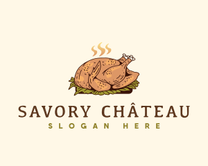 Roasted Thanksgiving Turkey logo design