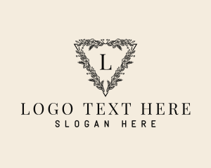 Natural Floral Wreath logo