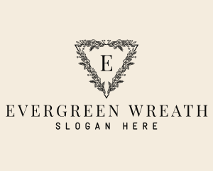 Natural Floral Wreath logo design