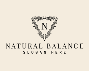 Natural Floral Wreath logo