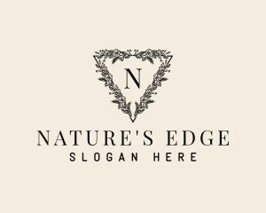 Natural Floral Wreath logo design