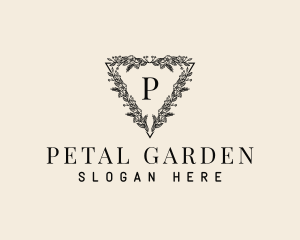 Natural Floral Wreath logo design