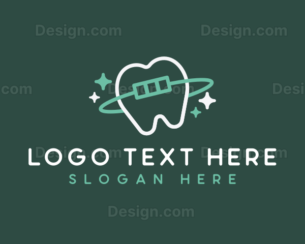Tooth Orthodontic Dentistry Logo