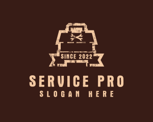 Home Service Repair Toolbox logo design