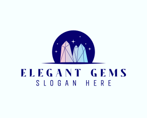 Elegant Crystal Jewel logo design