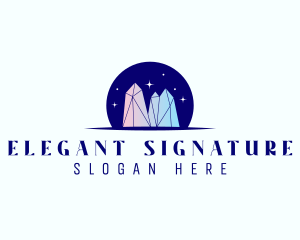 Elegant Crystal Jewel logo design