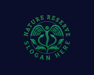 Natural Healthcare Caduceus logo design