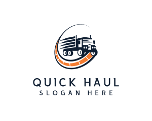 Logistics Truck Road logo