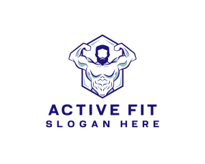 Fitness Bodybuilder Gym logo design