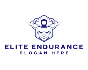 Fitness Bodybuilder Gym logo design