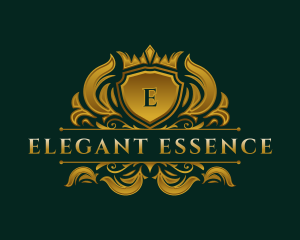 Elegant Crown Shield logo design