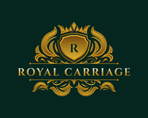 Elegant Crown Shield logo design