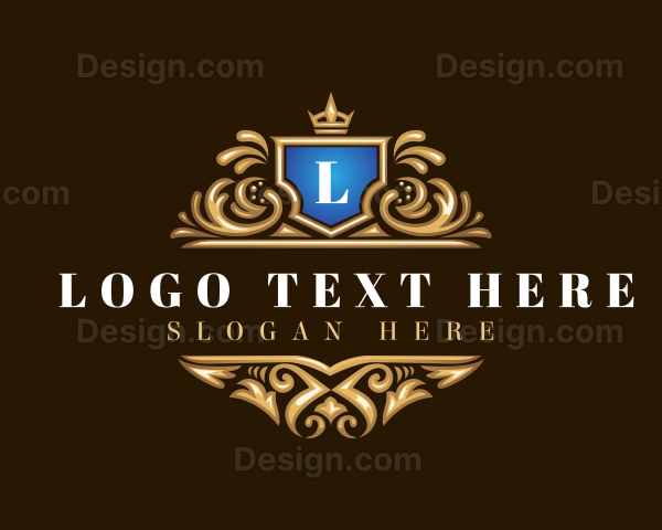 Luxury Crown Shield Logo