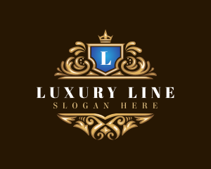 Luxury Crown Shield logo design