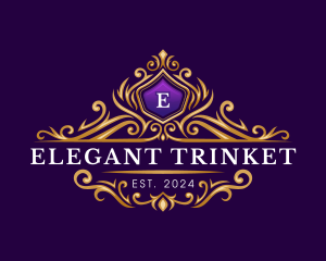 Crown Elegant Ornament logo design