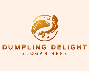 Culinary Fish Dumpling logo design