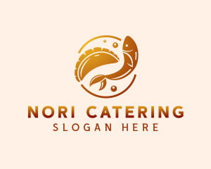 Culinary Fish Dumpling logo design