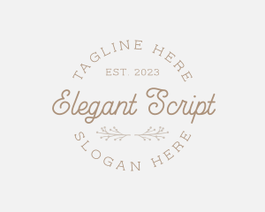 Elegant Organic Company logo design