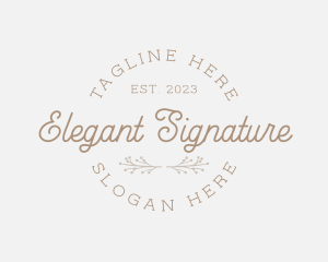 Elegant Organic Company logo design