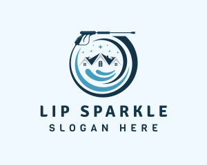 Sparkle House Cleaning logo design