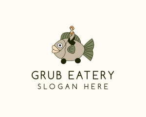 Asian Fish Restaurant logo design