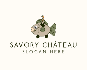 Asian Fish Restaurant logo design