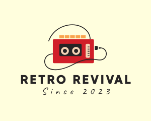 Retro Walkman Music Player logo