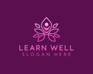 Wellness Leisure Yoga logo design