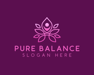 Wellness Leisure Yoga logo design