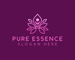 Wellness Leisure Yoga logo design