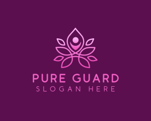 Wellness Leisure Yoga logo design