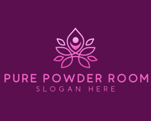 Wellness Leisure Yoga logo design