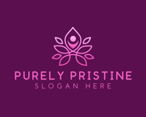 Wellness Leisure Yoga logo design