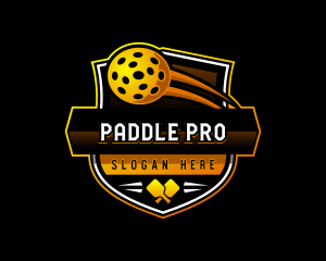 Pickleball Shield Sports logo design