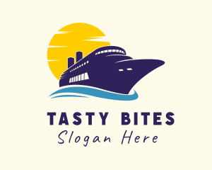 Travel Cruise Liner Logo