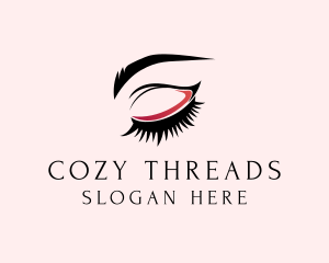 Beauty Eyelashes Eyebrows logo design