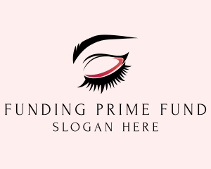 Beauty Eyelashes Eyebrows logo design